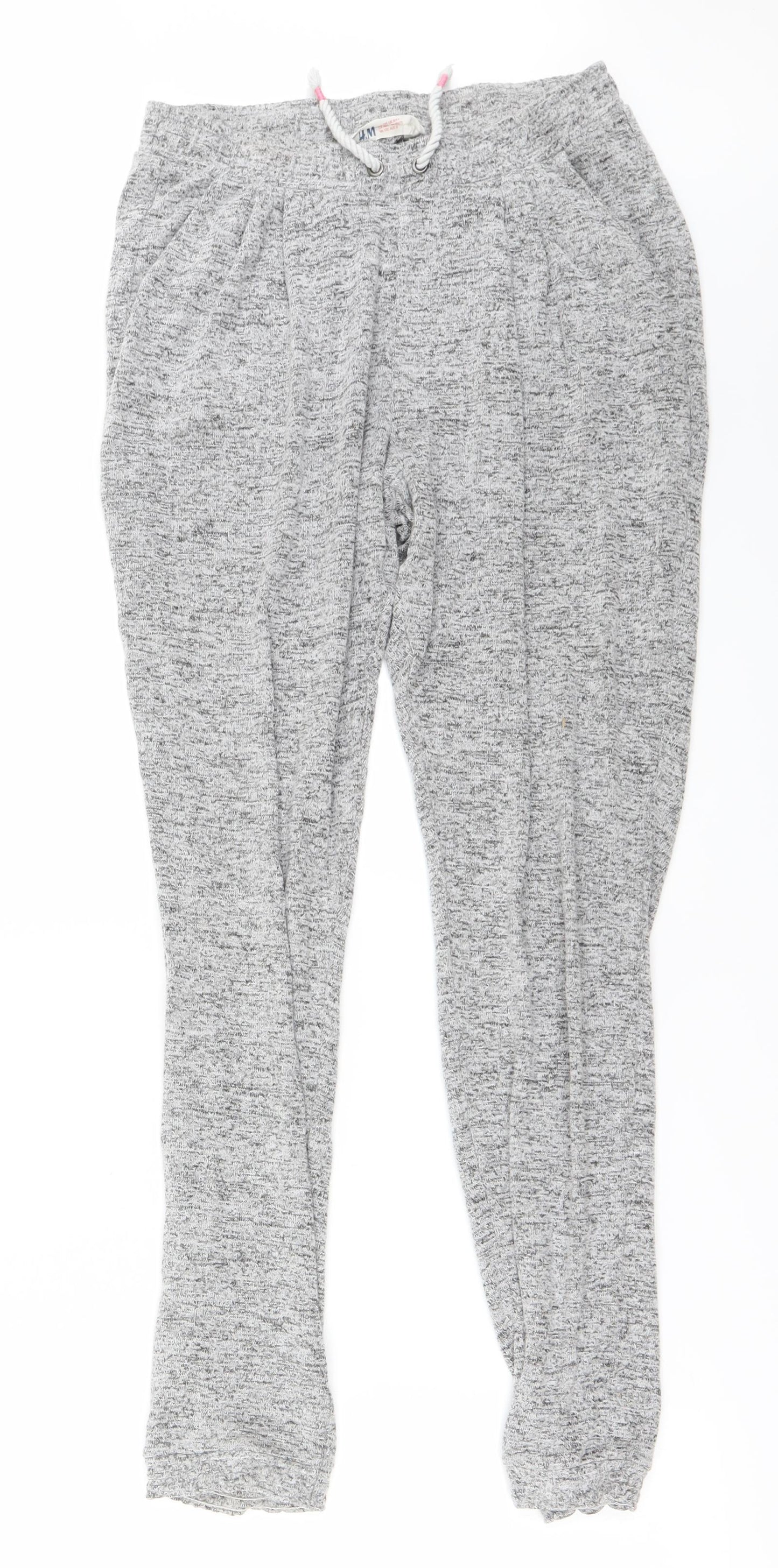 H&M Girls Grey   Sweatpants Trousers Size 14 Years