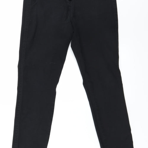Preworn Womens Black   Skinny Jeans Size 12 L25 in