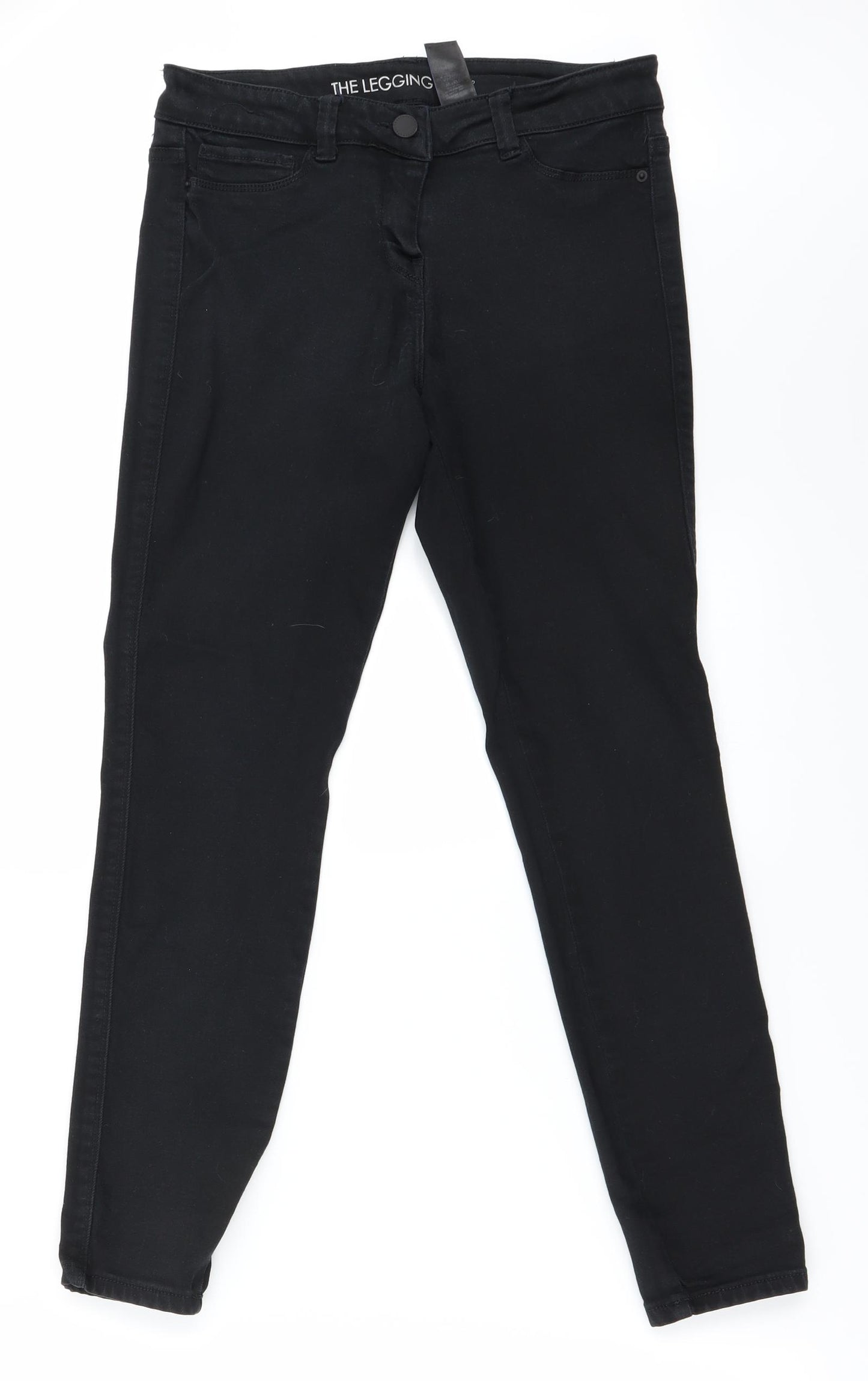 Preworn Womens Black   Skinny Jeans Size 12 L25 in