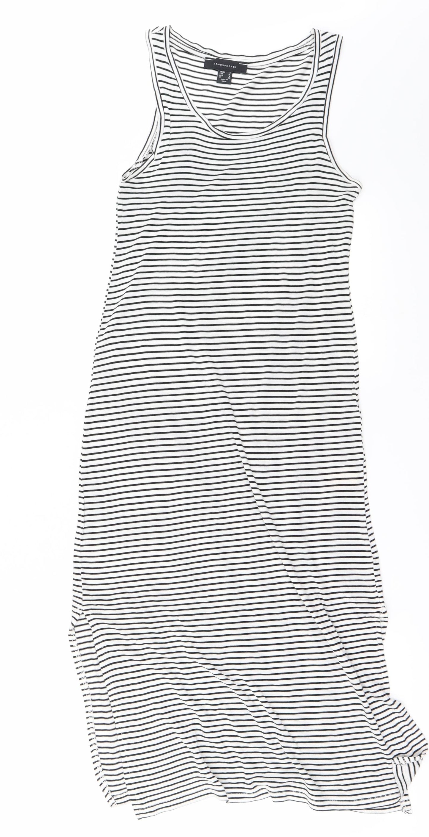 Atmosphere Womens White Striped  Bodycon  Size 8