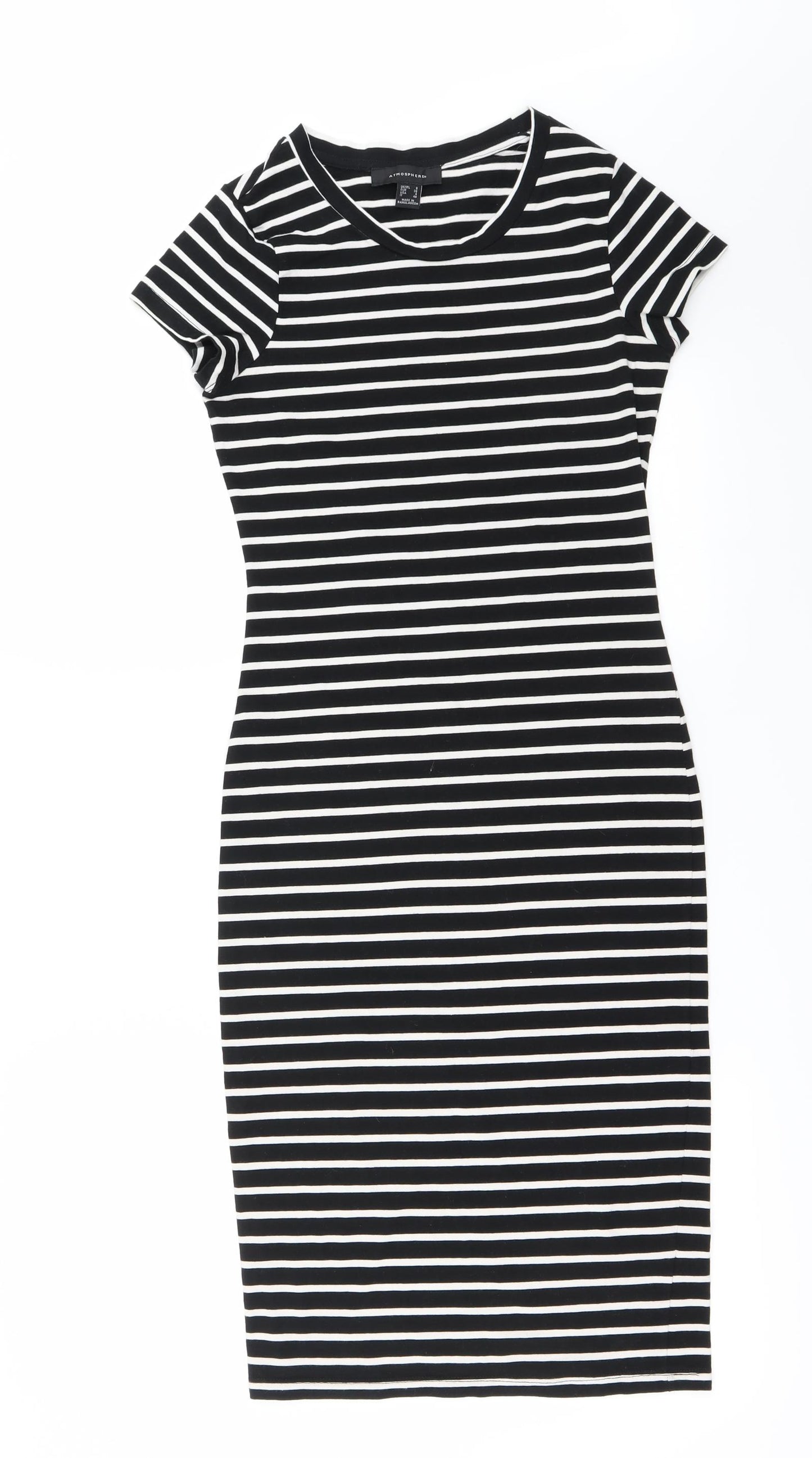 Atmosphere Womens Black Striped  Bodycon  Size 8