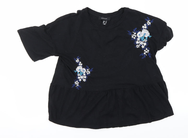 Atmosphere Womens Black   Basic T-Shirt Size 10