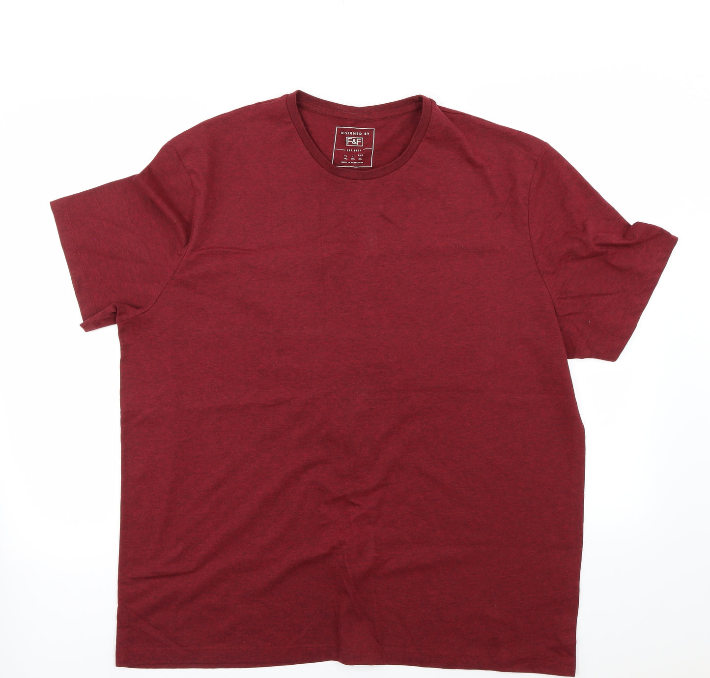 F&F Mens Red    T-Shirt Size XL