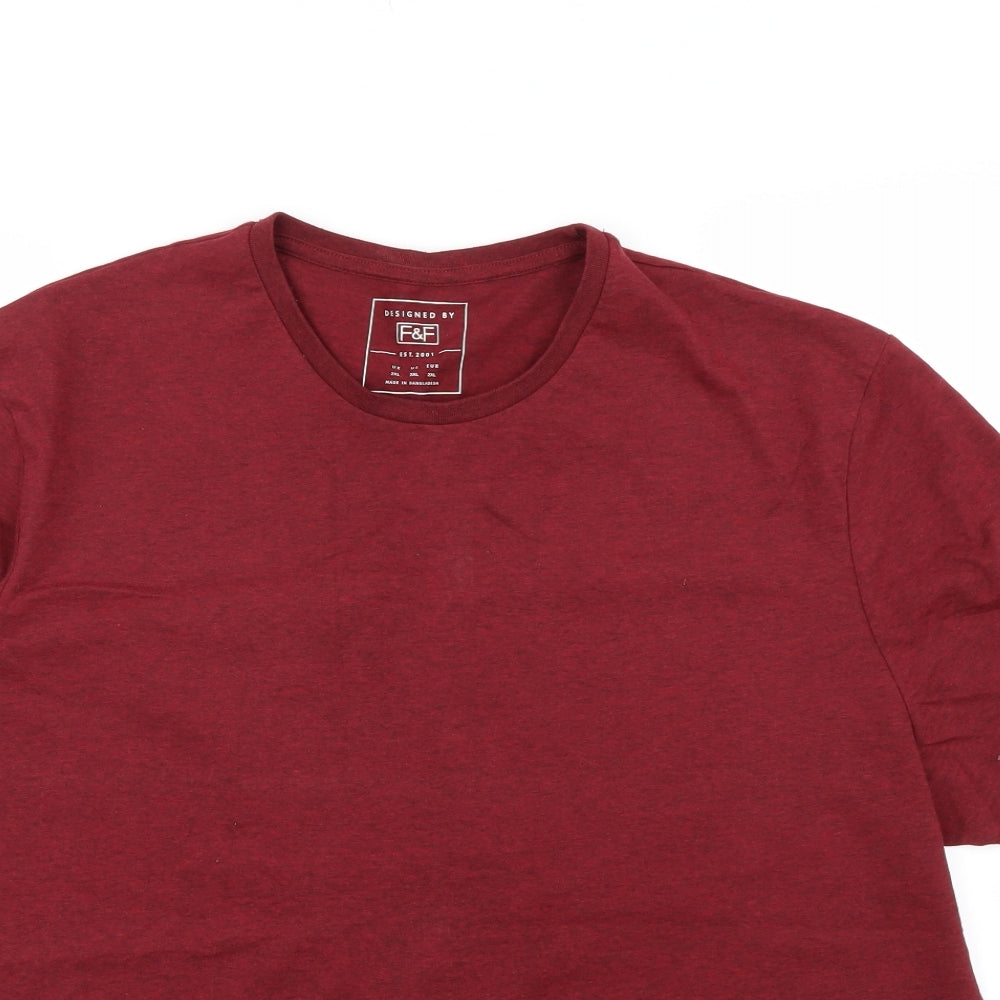 F&F Mens Red    T-Shirt Size XL