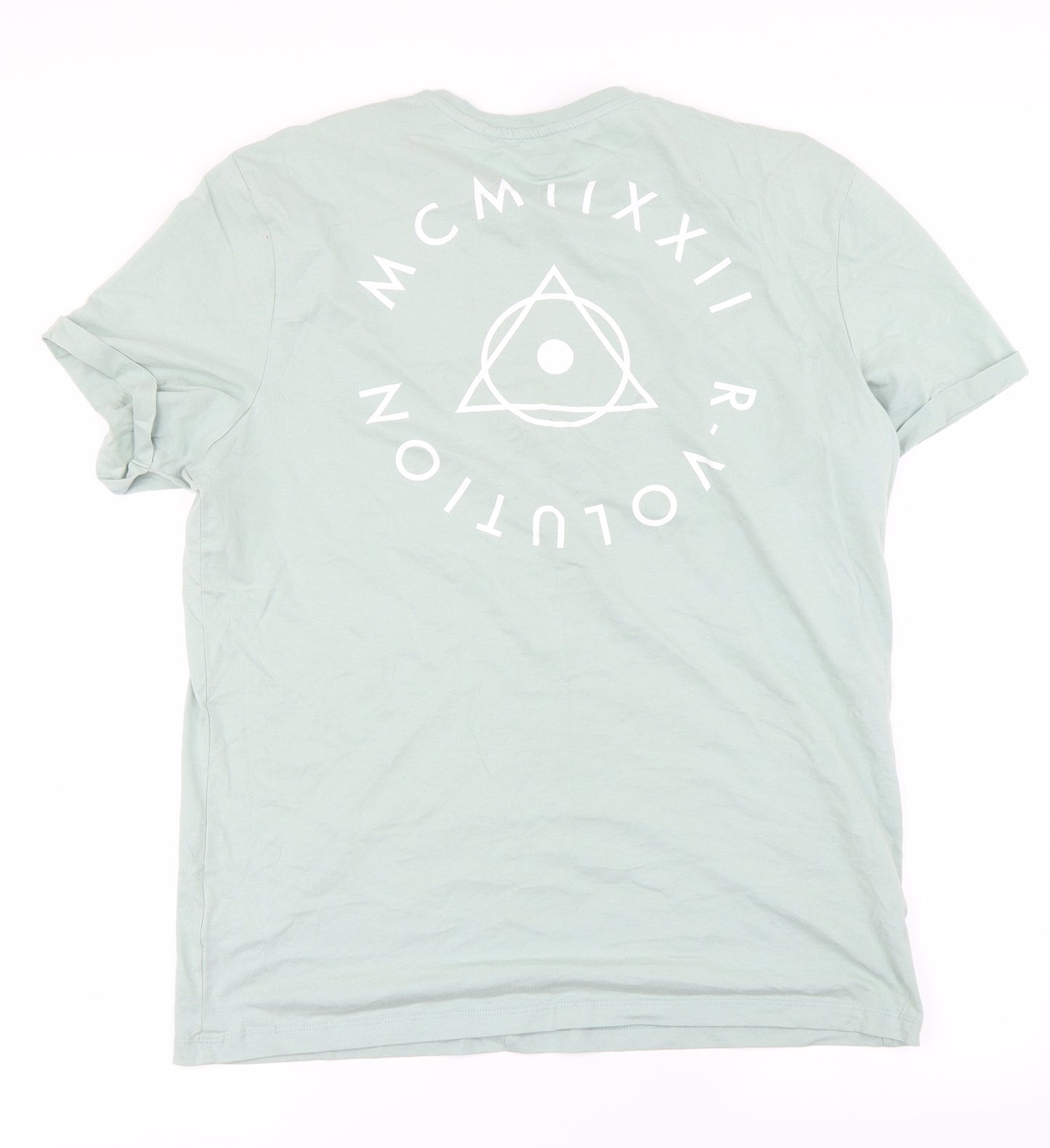 TU Mens Green    T-Shirt Size L