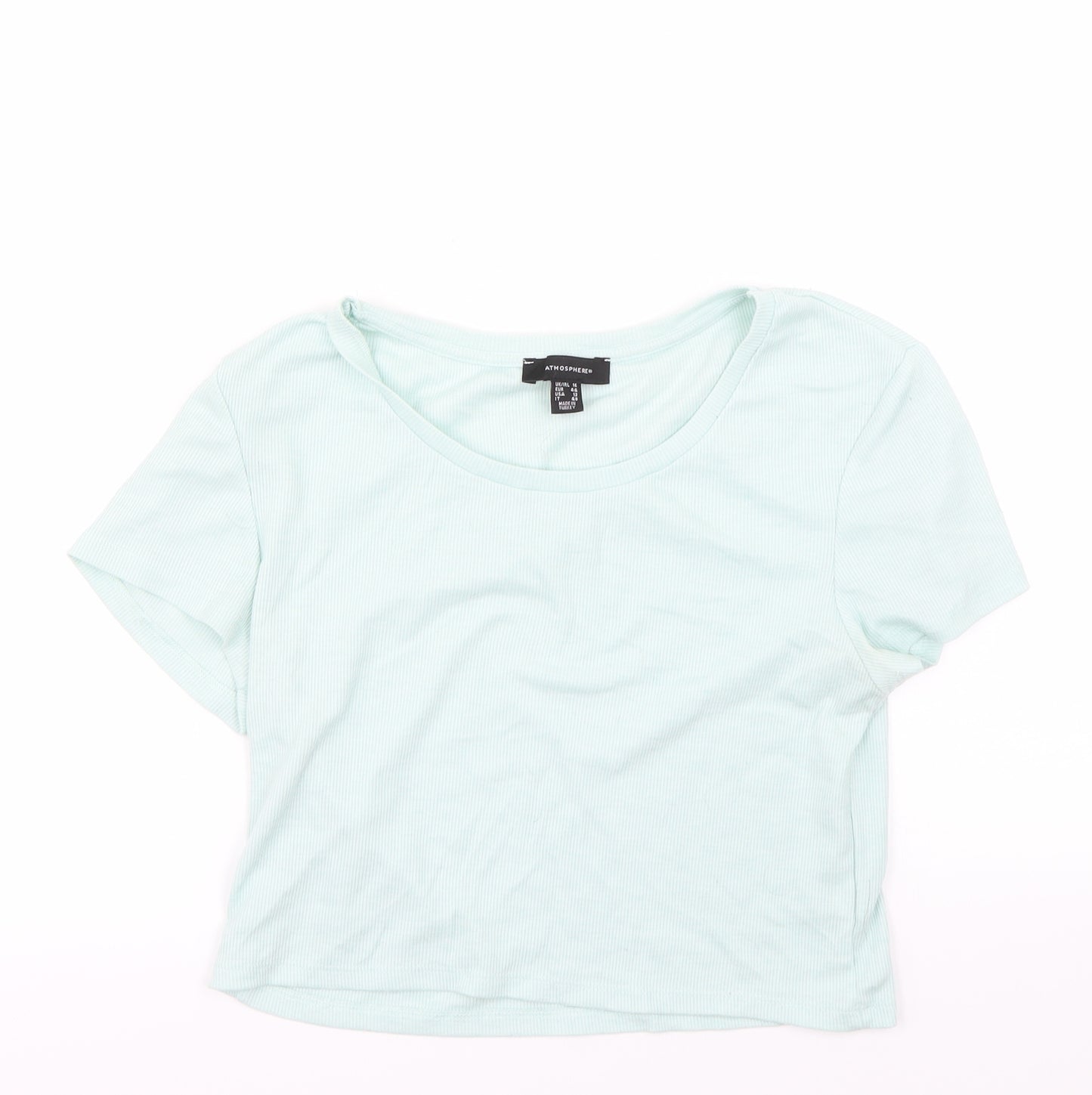 Atmosphere Womens Green   Basic T-Shirt Size 14
