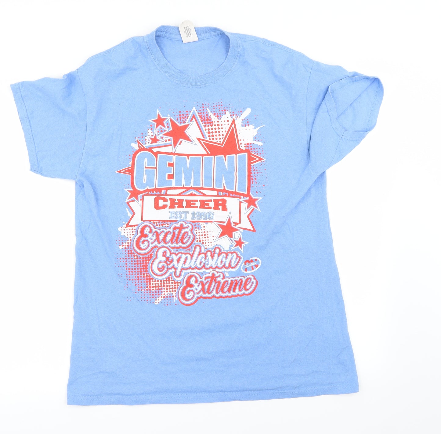 Gildan Mens Blue    T-Shirt Size M