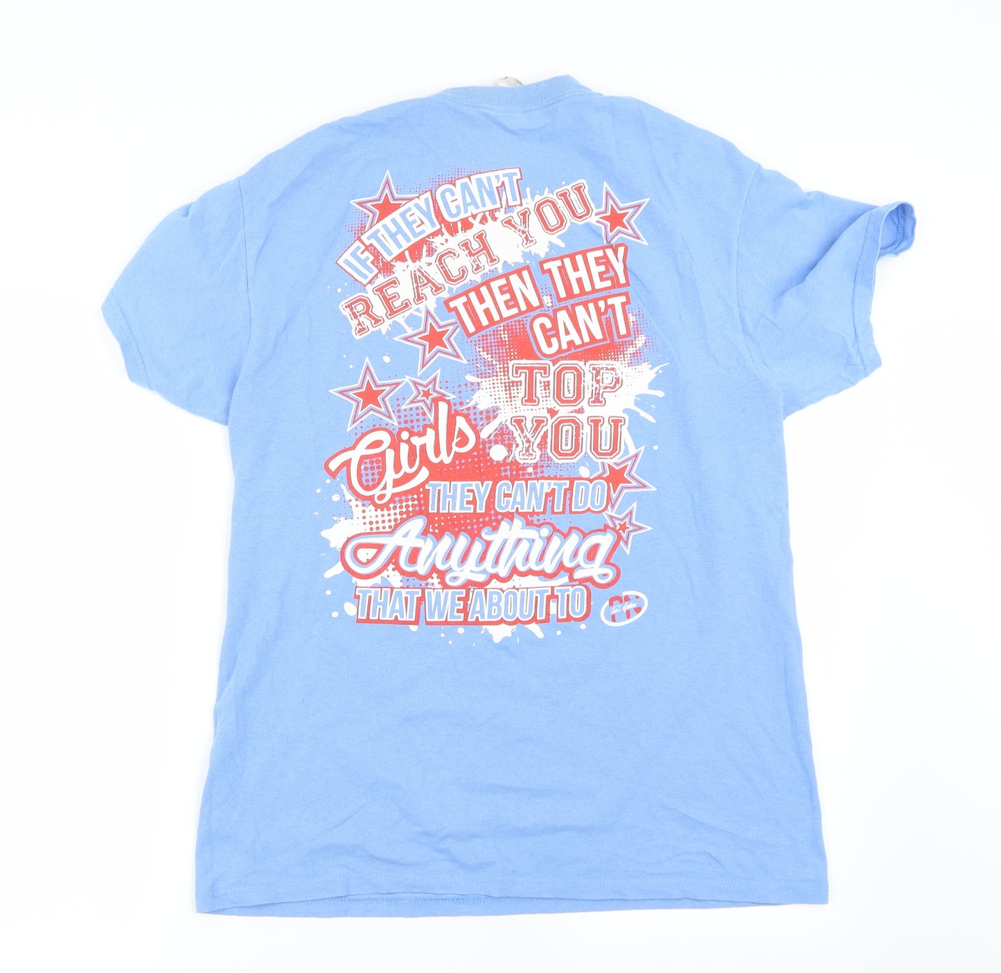 Gildan Mens Blue    T-Shirt Size M
