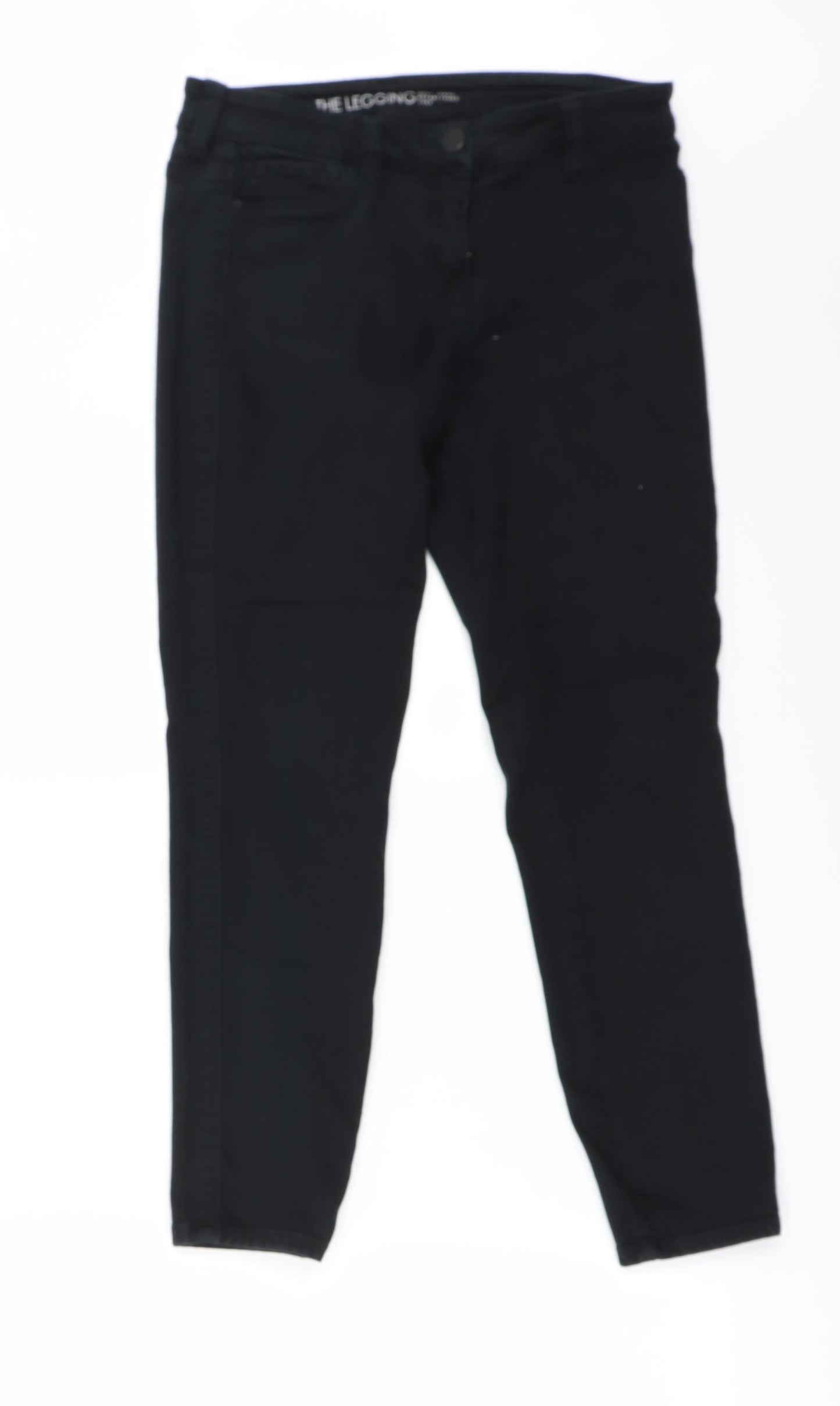 Preworn Womens Black   Mom Jeans Size 12 L24 in