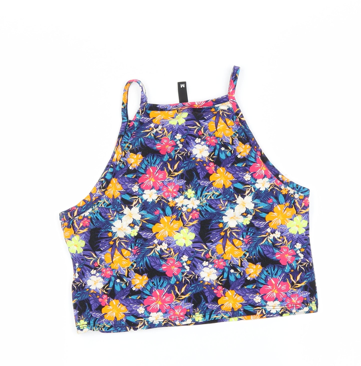 H&M Womens Multicoloured Floral  Basic T-Shirt Size M