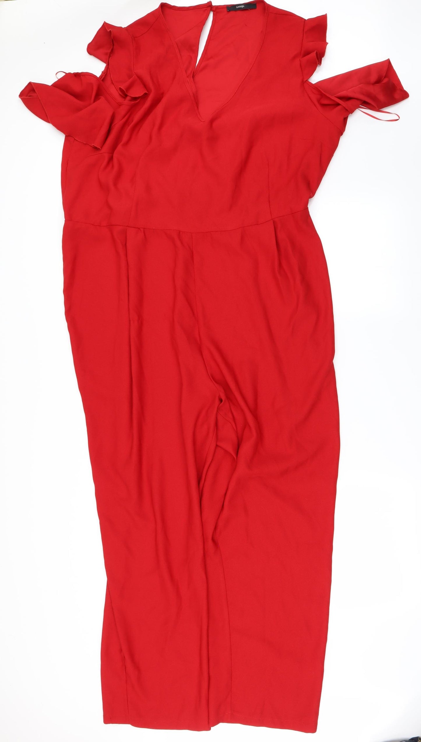 George Womens Red   Jumpsuit One-Piece Size 24