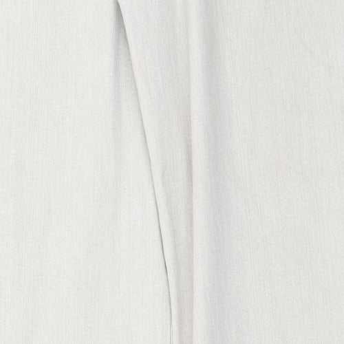 Marks and Spencer Womens Ivory   Straight Jeans Size 12 L27 in
