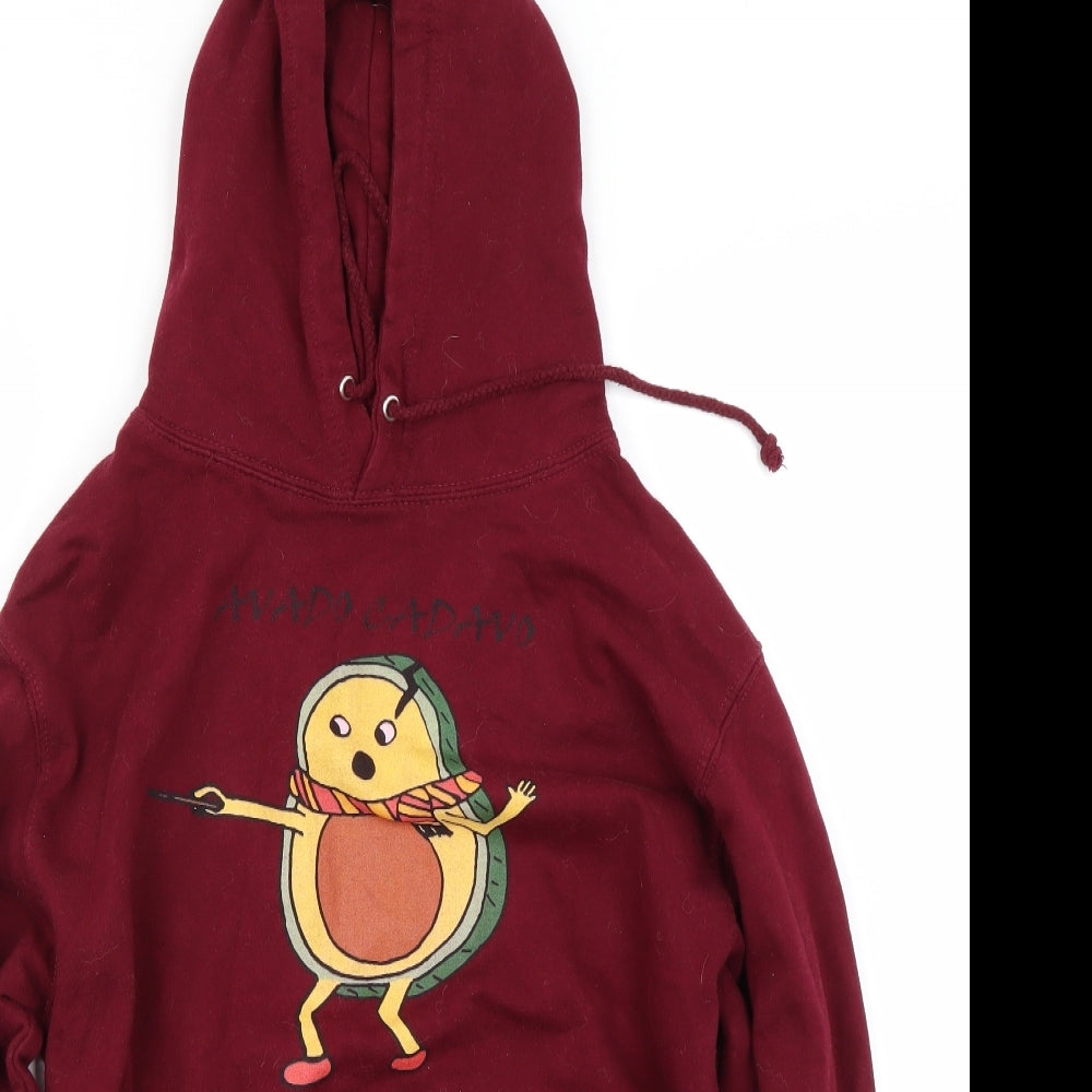 Preworn Womens Red   Pullover Hoodie Size S