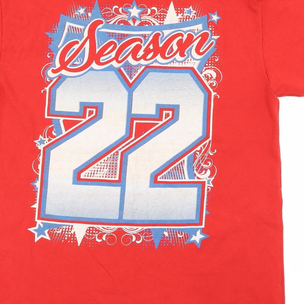 Gildan Mens Red    T-Shirt Size M