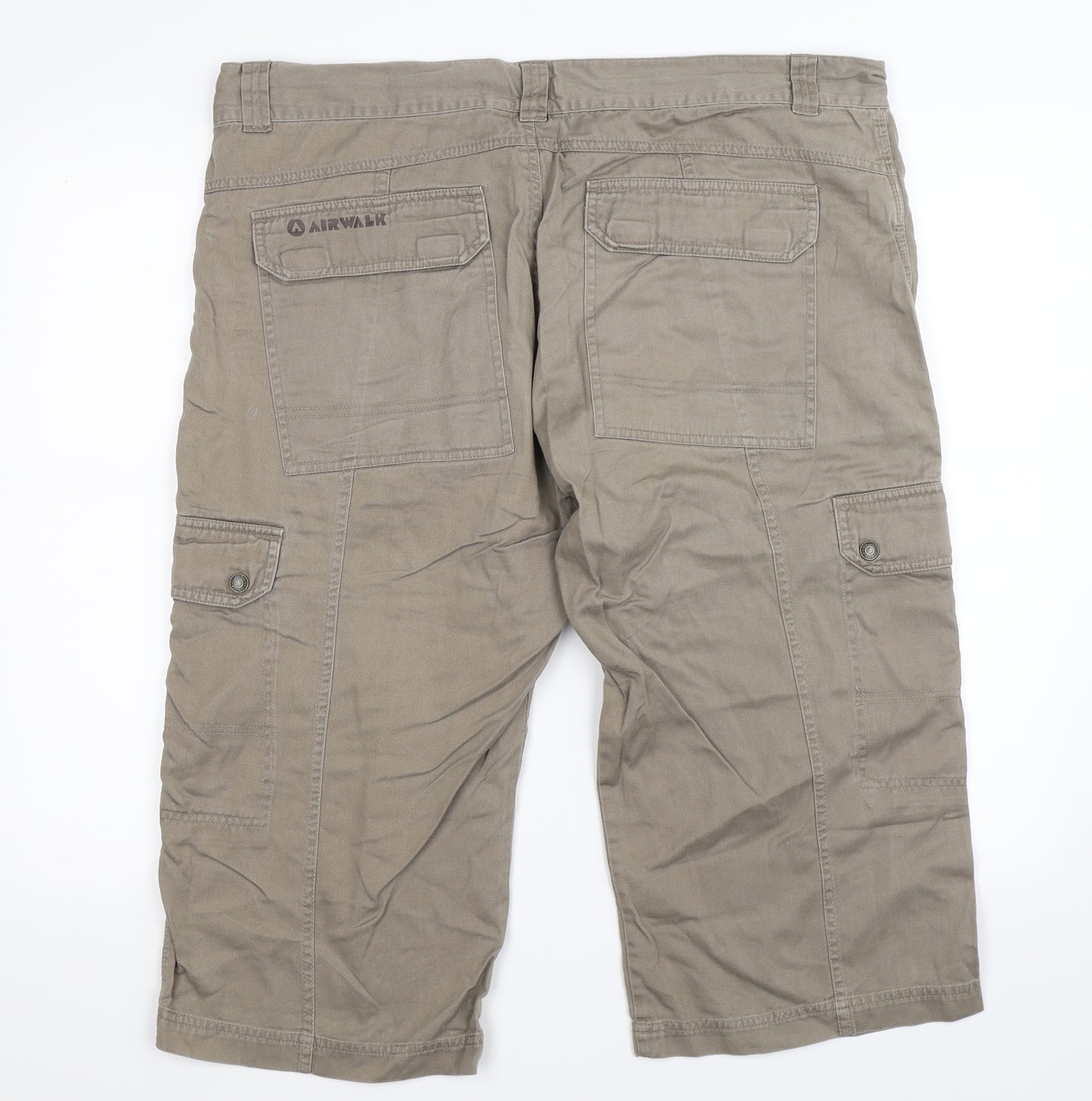 AIRWALK Mens Grey   Cargo Shorts Size 2XL