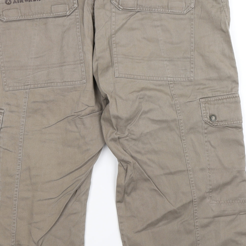 AIRWALK Mens Grey   Cargo Shorts Size 2XL