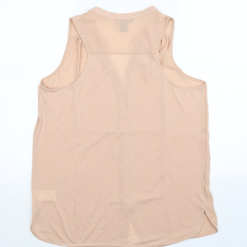 H&M Womens Beige   Basic Button-Up Size S