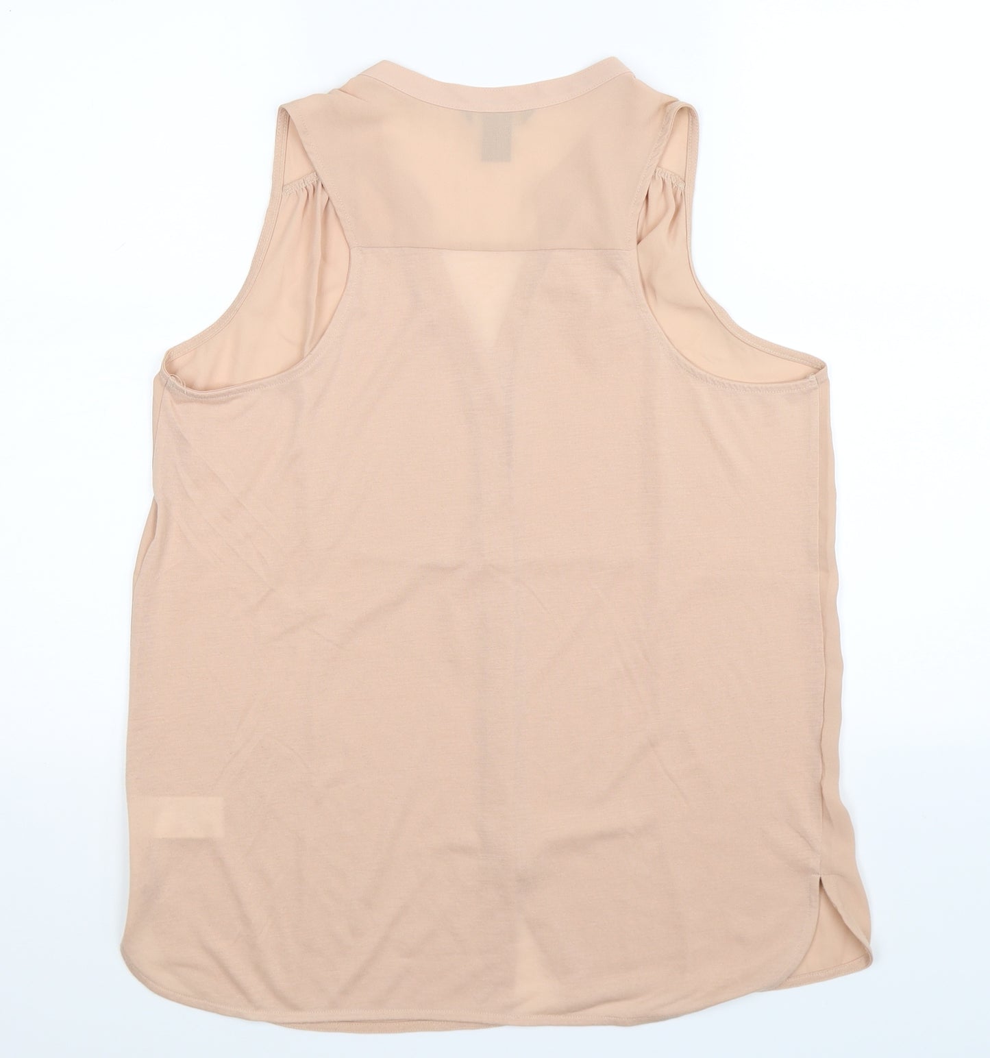 H&M Womens Beige   Basic Button-Up Size S