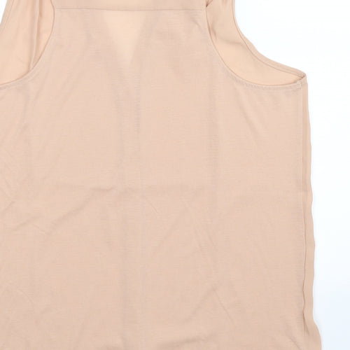 H&M Womens Beige   Basic Button-Up Size S