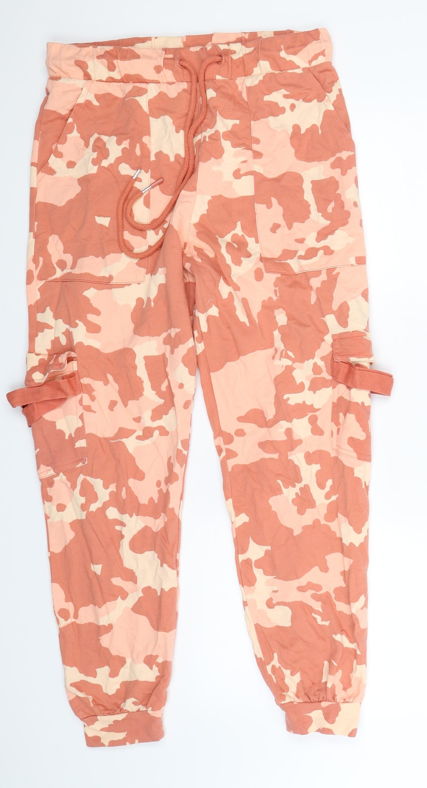 ASOS Womens Multicoloured Camouflage  Jogger Trousers Size 8 L27 in