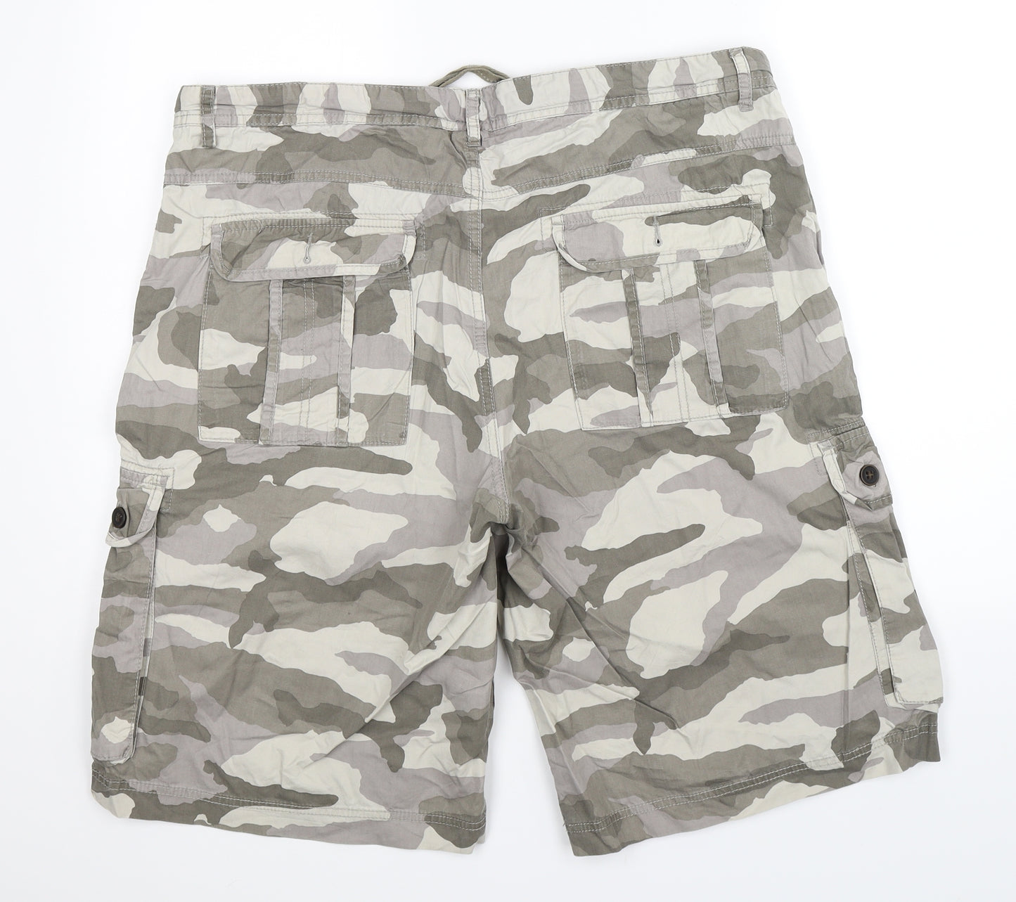 Easy Mens Multicoloured Camouflage  Cargo Shorts Size 38