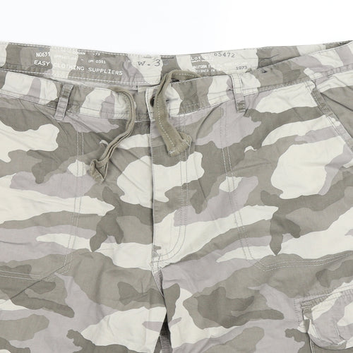 Easy Mens Multicoloured Camouflage  Cargo Shorts Size 38
