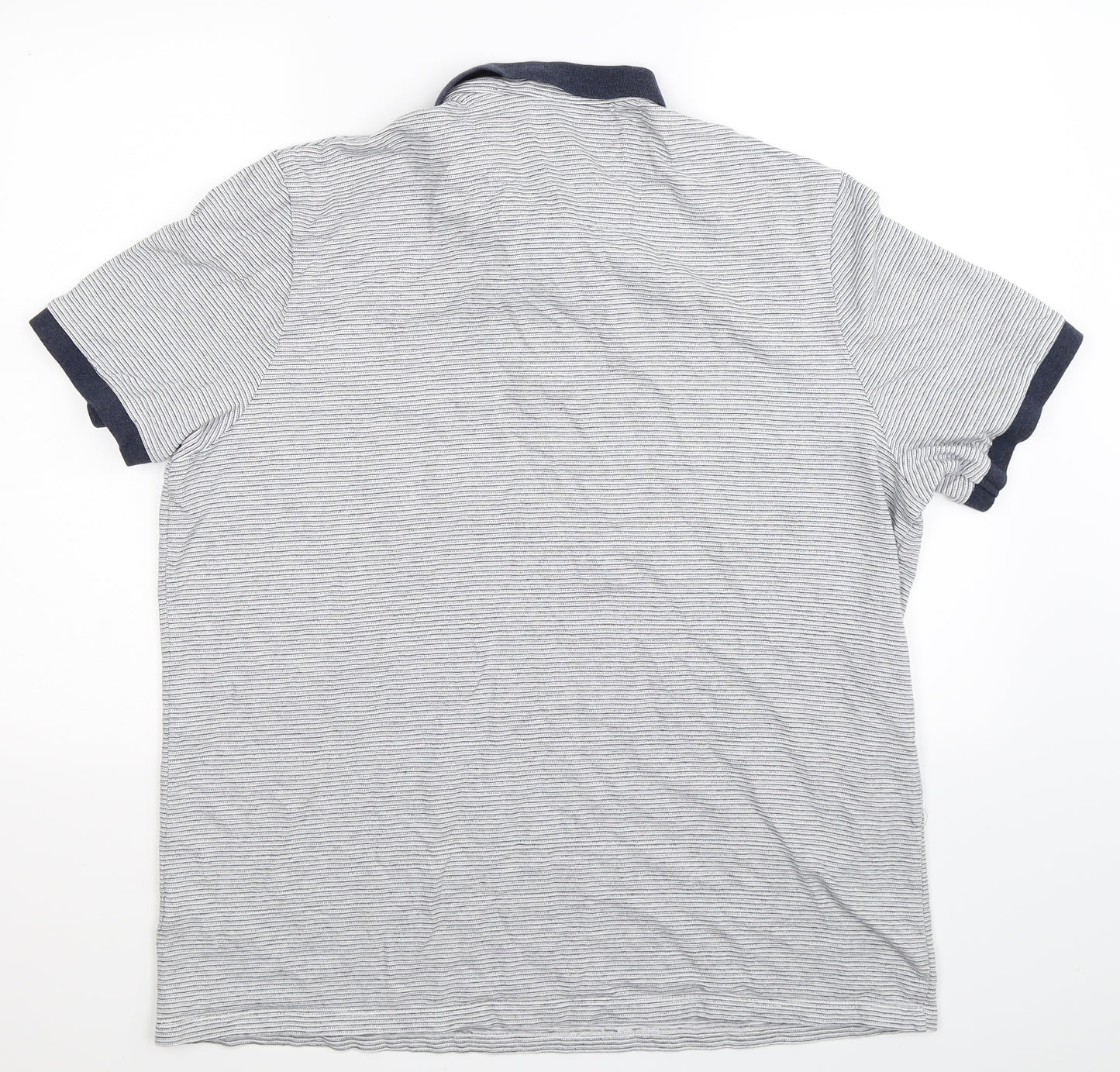 F&F Mens Multicoloured Striped   Polo Size 2XL