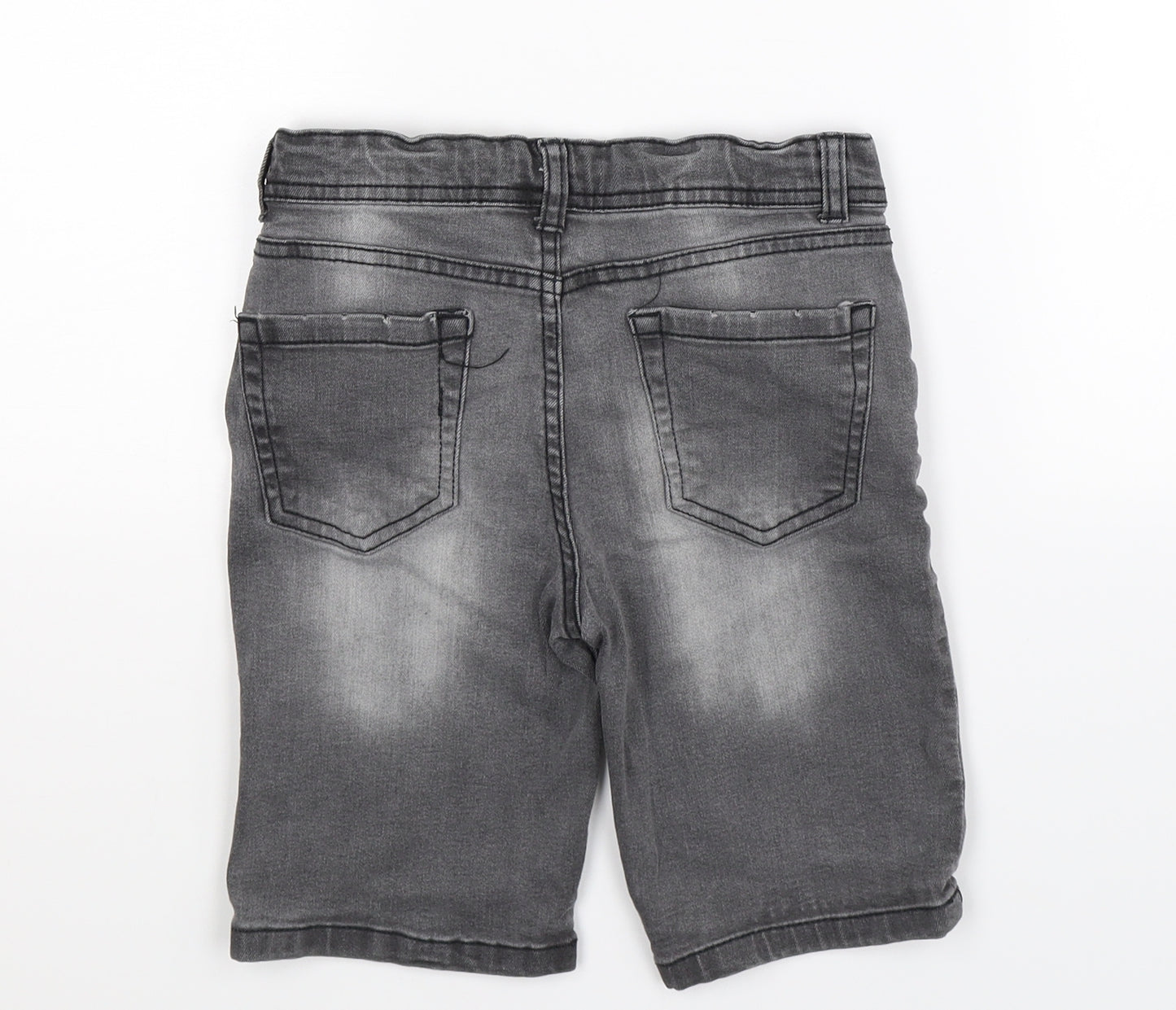 Denim Co Boys Grey  Denim Bermuda Shorts Size 8-9 Years