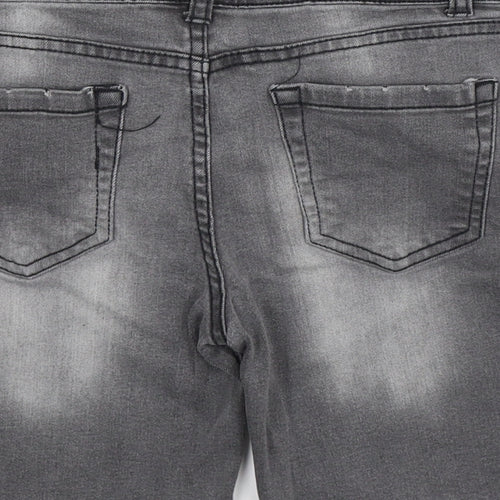 Denim Co Boys Grey  Denim Bermuda Shorts Size 8-9 Years