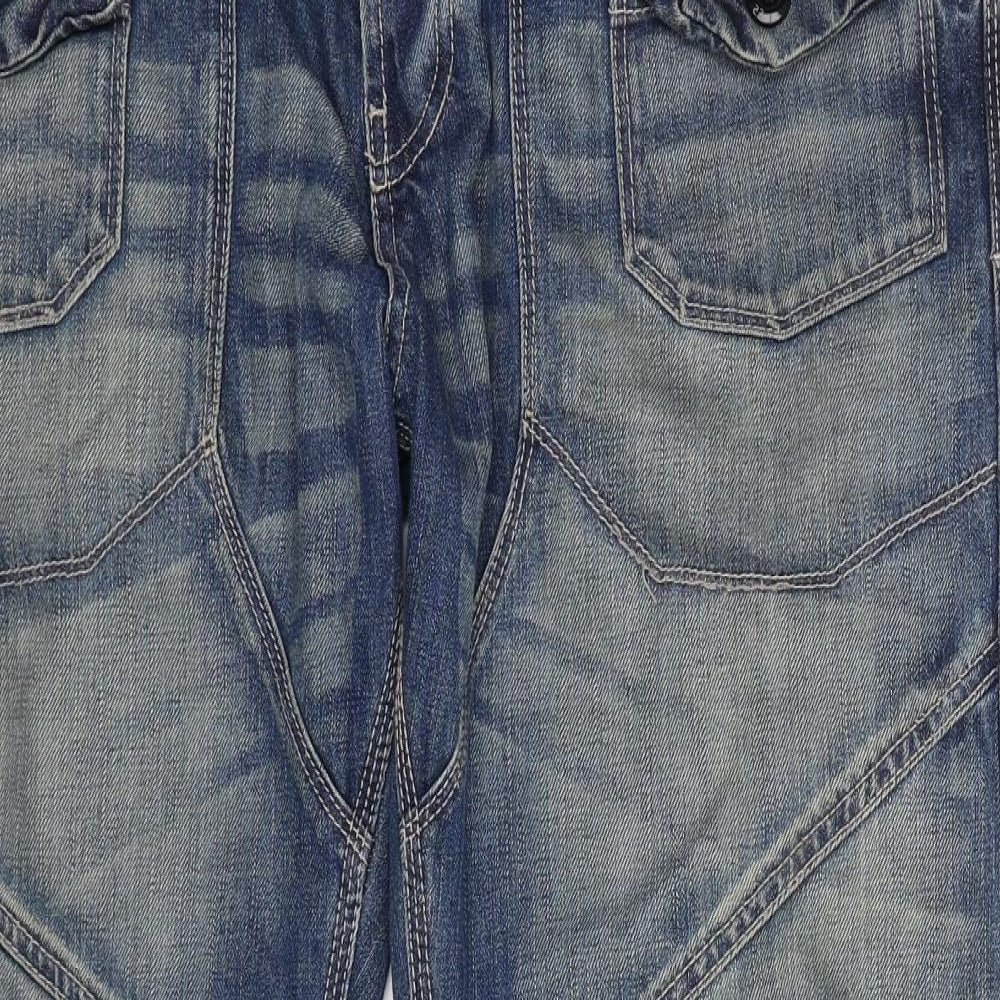 Red Herring Mens Blue  Denim Bootcut Jeans Size 38 L32 in