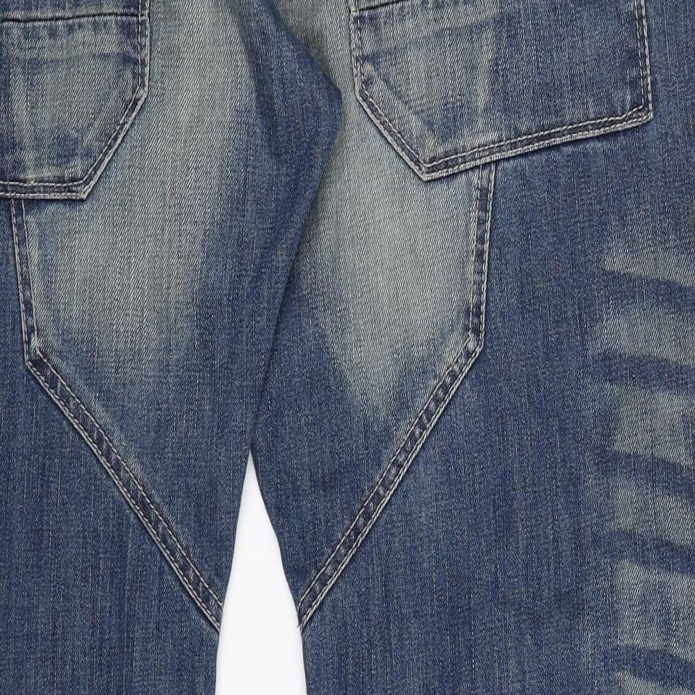 Red Herring Mens Blue  Denim Bootcut Jeans Size 38 L32 in