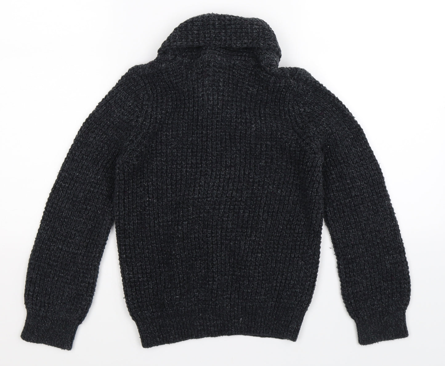 F&F Boys Grey  Knit Pullover Jumper Size 8-9 Years