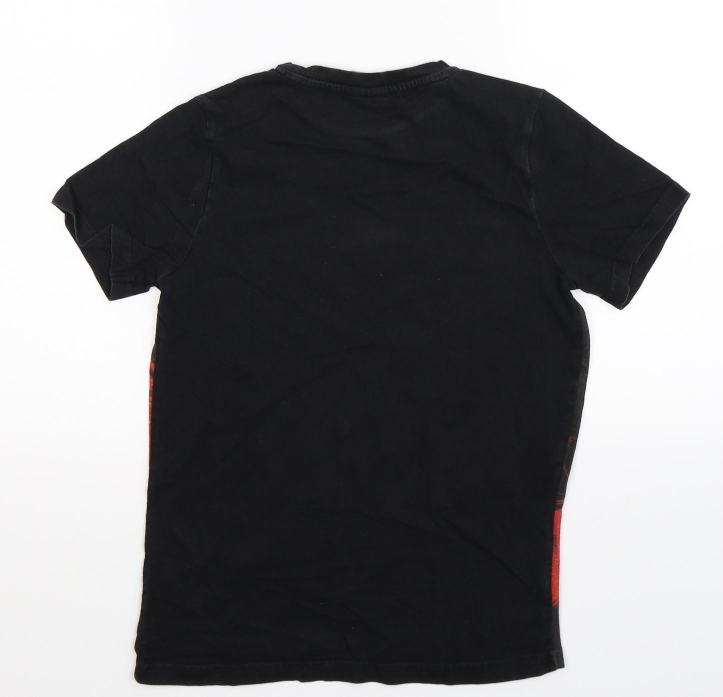 Preworn Boys Black   Basic T-Shirt Size 10-11 Years