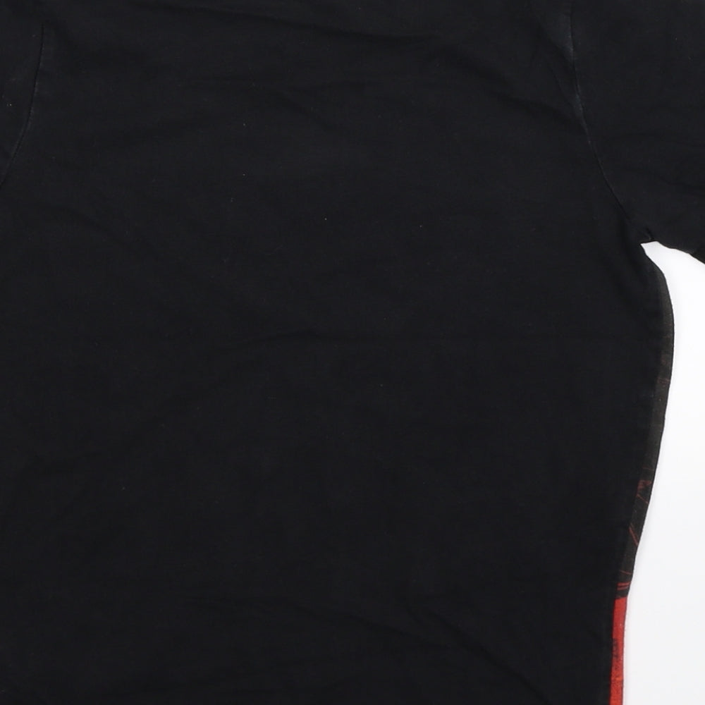 Preworn Boys Black   Basic T-Shirt Size 10-11 Years