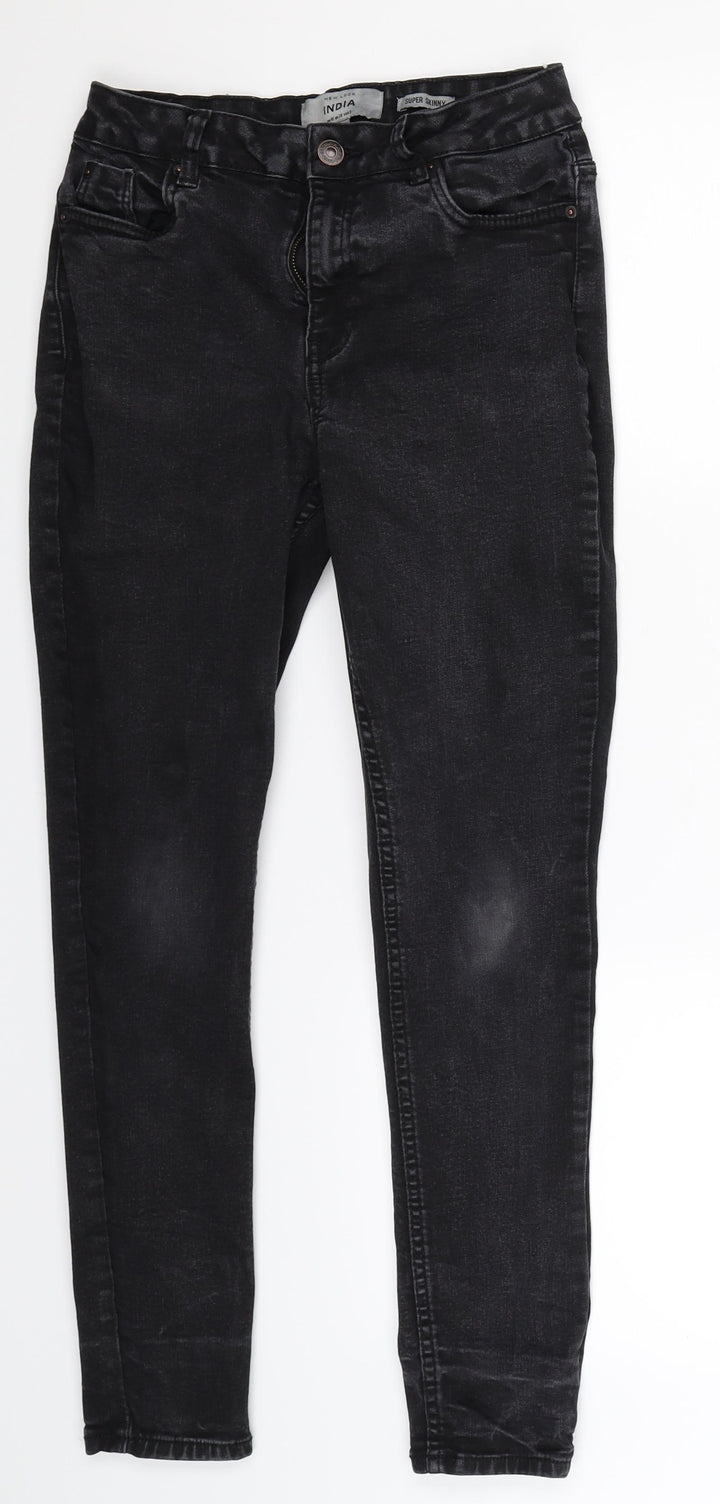 New Look Womens Black Denim Skinny Jeans Size 10 L27 in