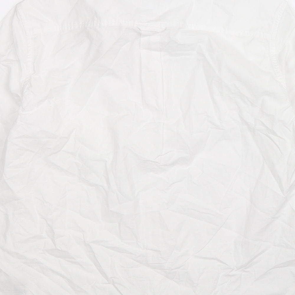 Burton Mens White    Dress Shirt Size M