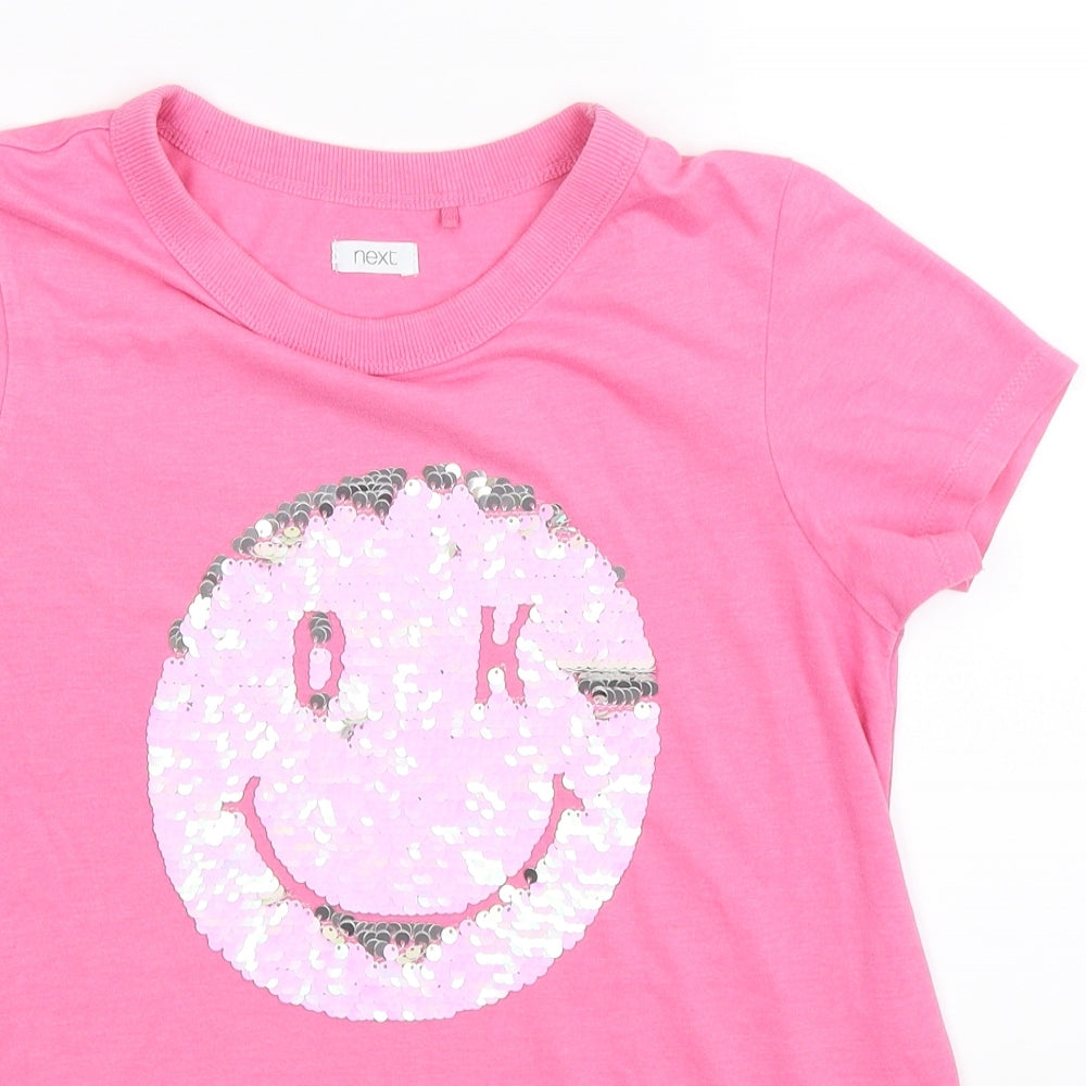 NEXT Girls Pink   Basic T-Shirt Size 11 Years