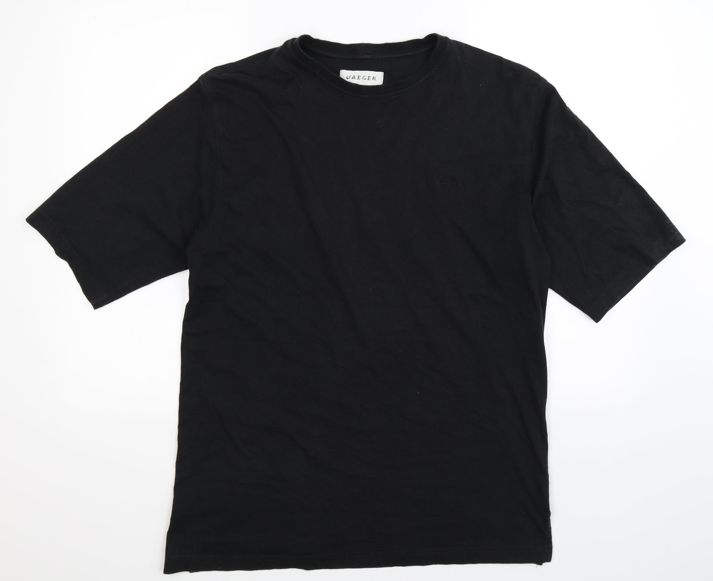 Jaeger Mens Black    T-Shirt Size L