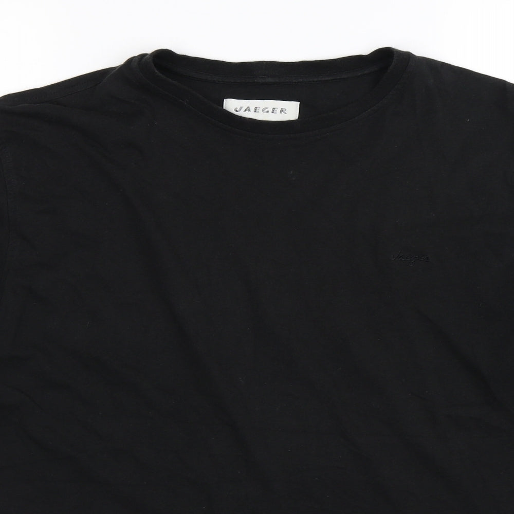 Jaeger Mens Black    T-Shirt Size L