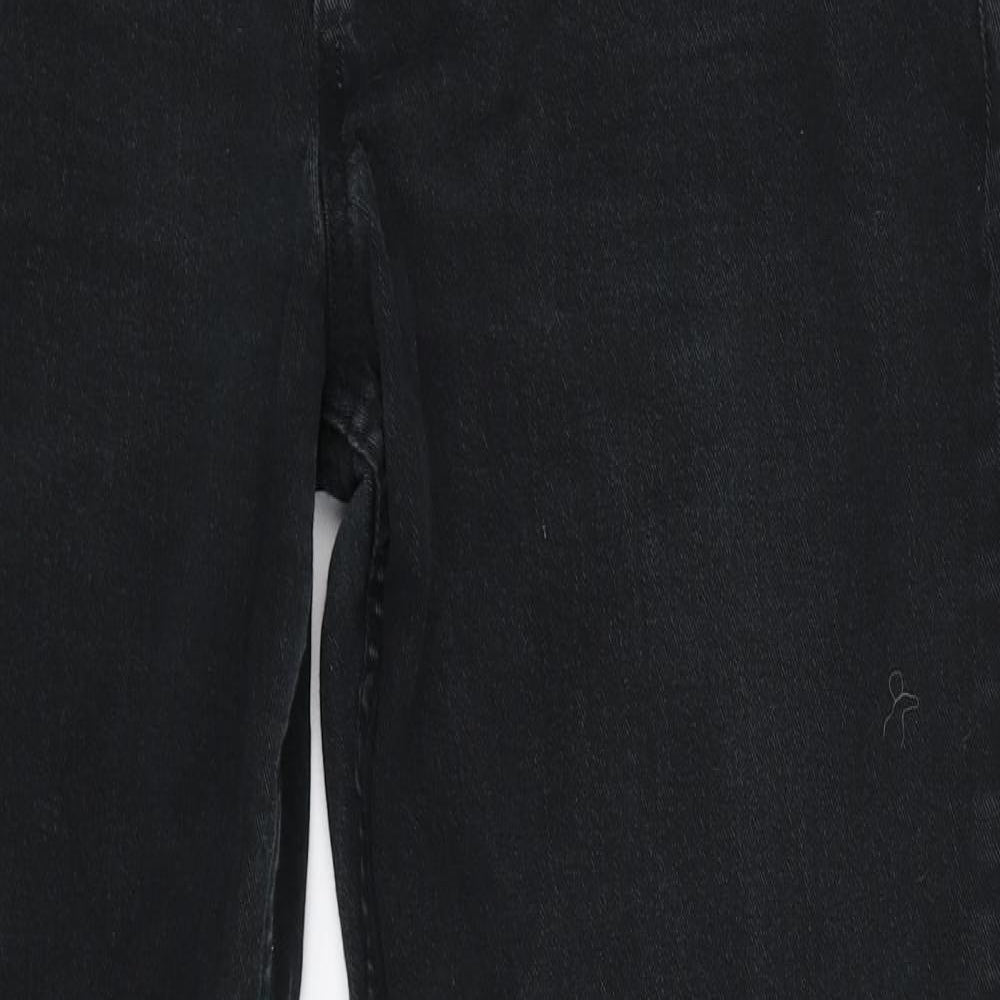 George Mens Black  Denim Straight Jeans Size 38 L31 in
