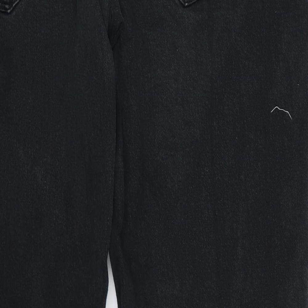George Mens Black  Denim Straight Jeans Size 38 L31 in