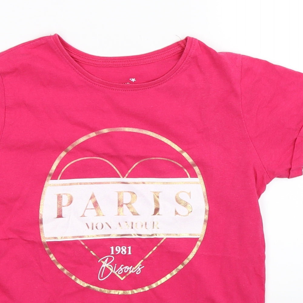 Primark Boys Pink   Basic T-Shirt Size 11-12 Years