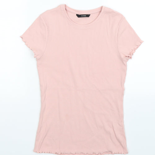 George Girls Pink   Basic T-Shirt Size 12-13 Years