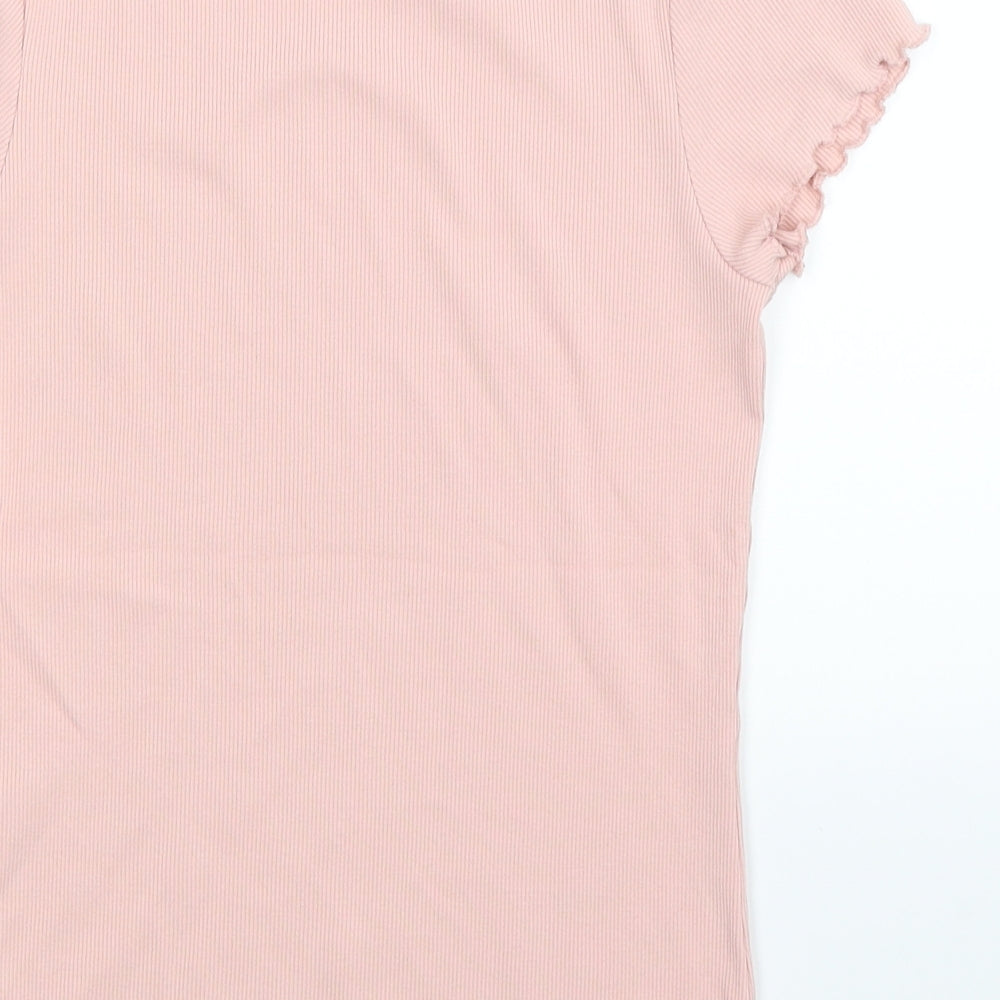 George Girls Pink   Basic T-Shirt Size 12-13 Years