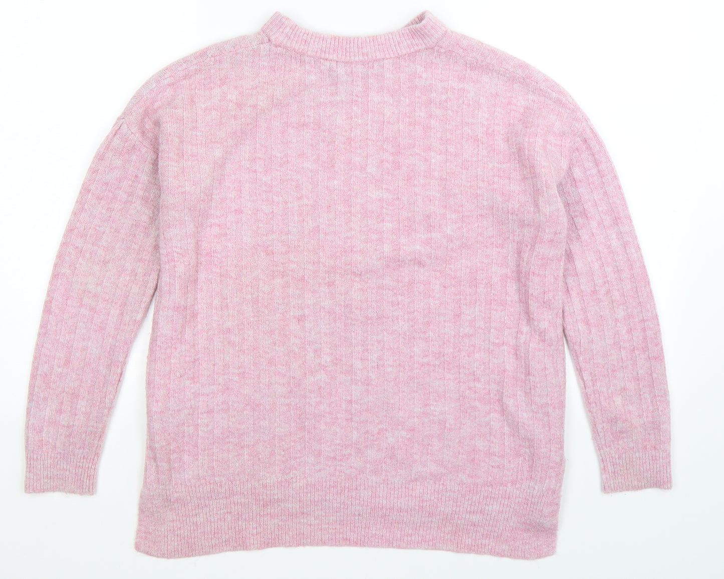 F&F Womens Pink  Knit Pullover Jumper Size 12