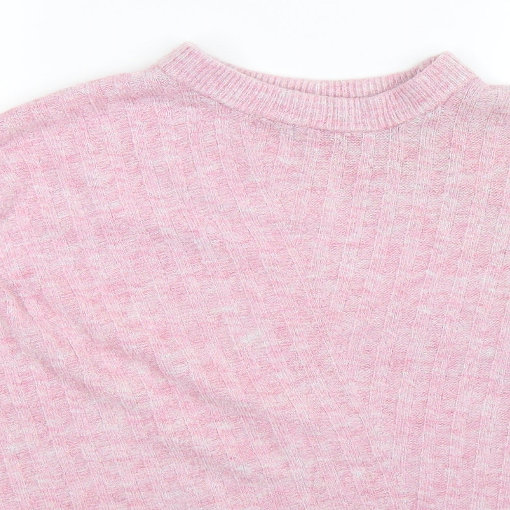 F&F Womens Pink  Knit Pullover Jumper Size 12