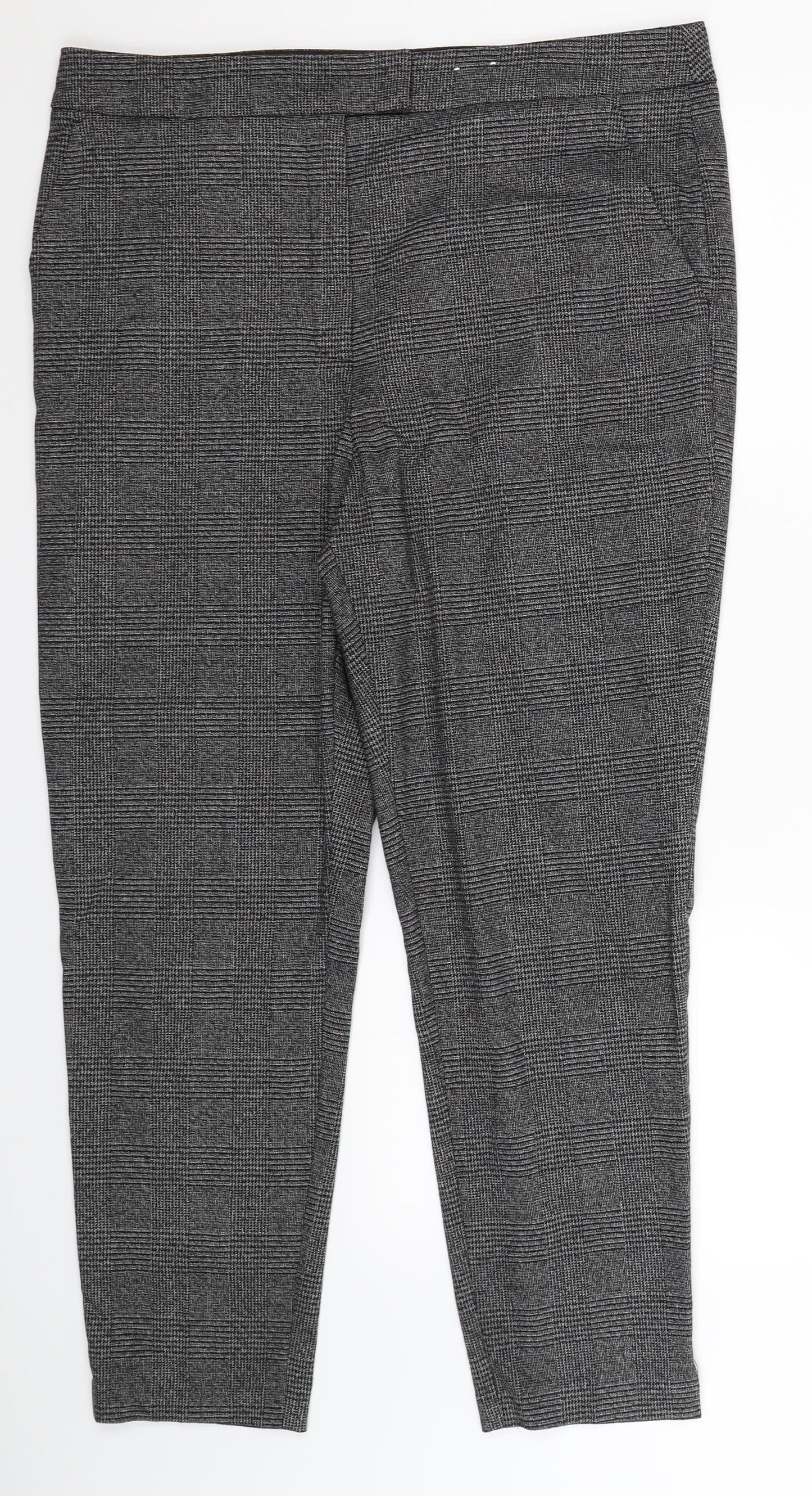 F&F Womens Grey   Trousers  Size 16 L27 in