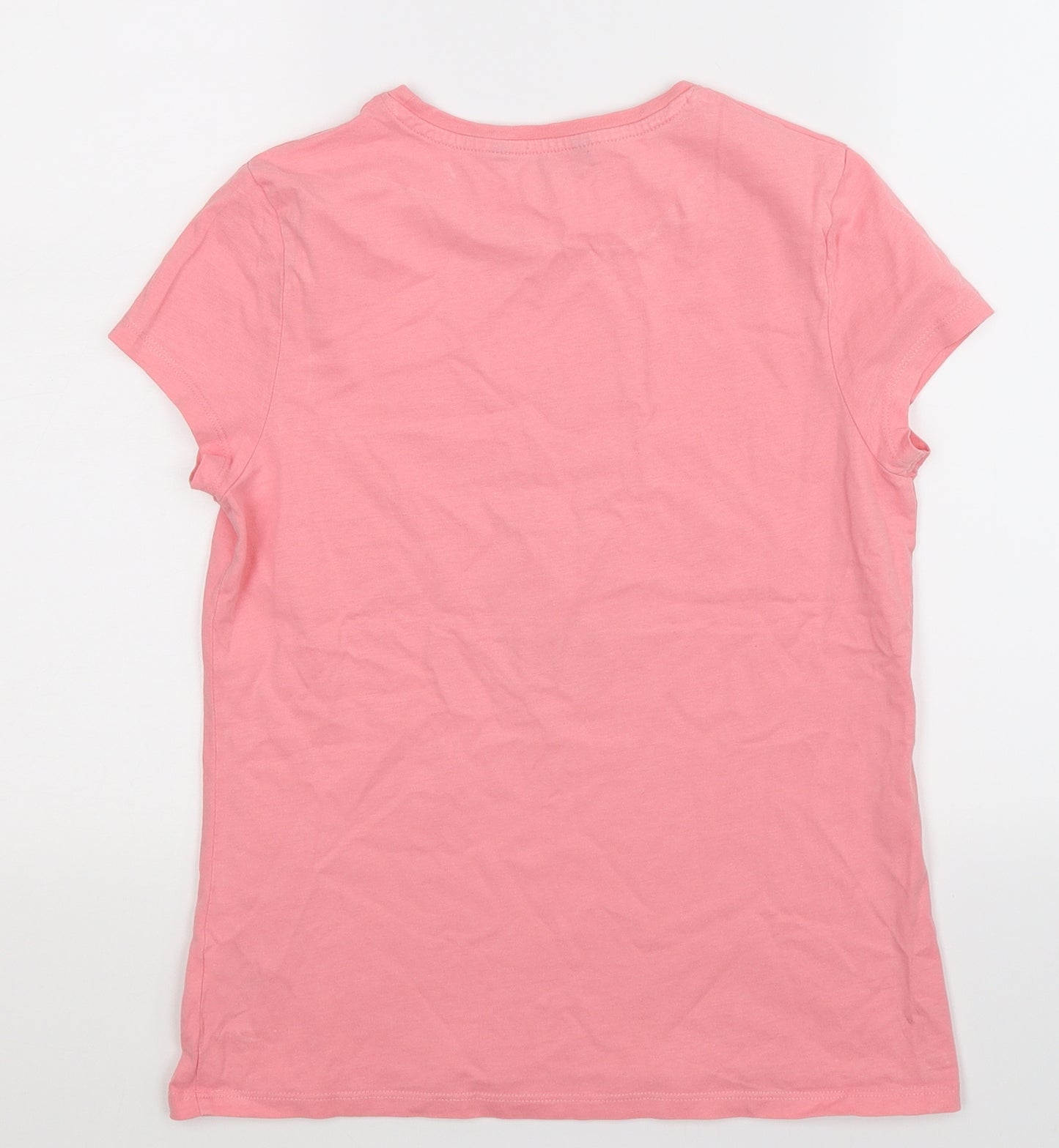 George Girls Pink   Basic T-Shirt Size 12-13 Years