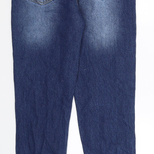 I SAW IT FIRST Womens Blue  Denim Straight Jeans Size 6 L29 in