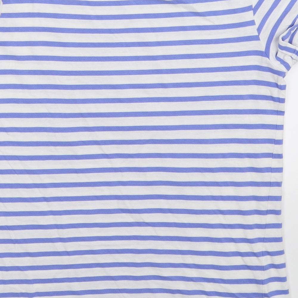 NEXT Girls Multicoloured Striped  Basic T-Shirt Size 11 Years